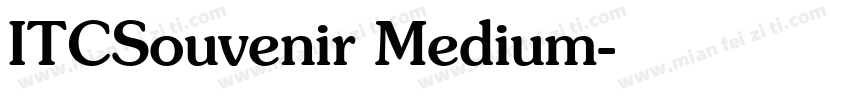 ITCSouvenir Medium字体转换